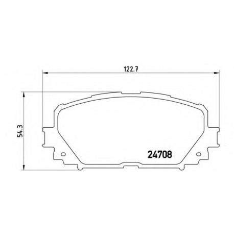 Σετ Τακάκια BREMBO P83101