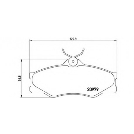 Σετ Τακάκια BREMBO P85008