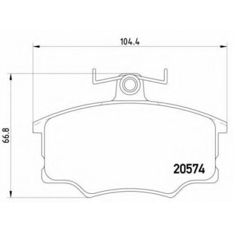 Σετ Τακάκια BREMBO P85010