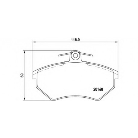 Σετ Τακάκια BREMBO P85011