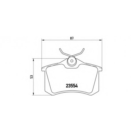 Σετ Τακάκια BREMBO P85017