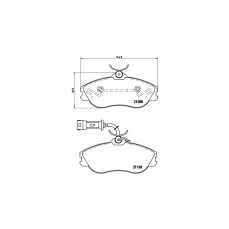 Σετ Τακάκια BREMBO P85018