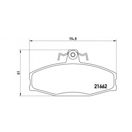 Σετ Τακάκια BREMBO P85022