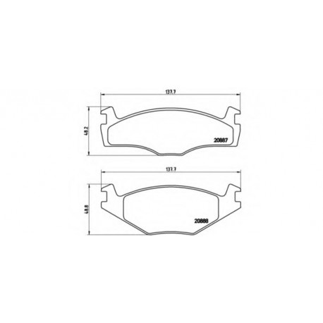 Σετ Τακάκια BREMBO P85024