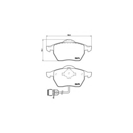 Σετ Τακάκια BREMBO P85026