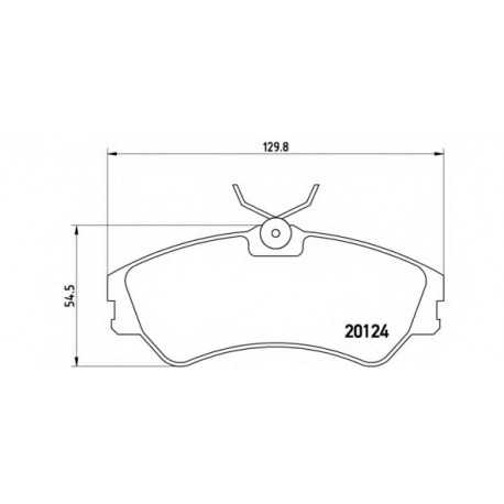 Σετ Τακάκια BREMBO P85028