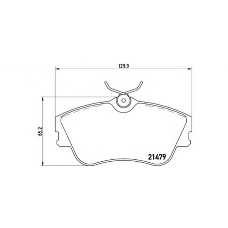 Σετ Τακάκια BREMBO P85029