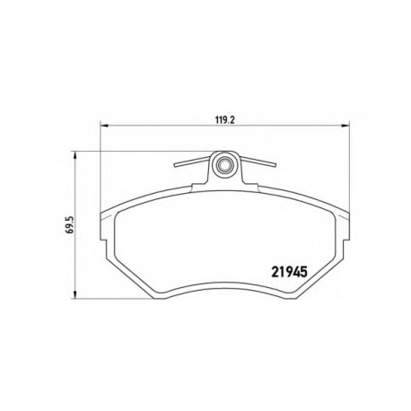 Σετ Τακάκια BREMBO P85032