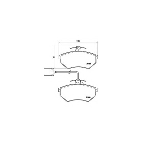 Σετ Τακάκια BREMBO P85034