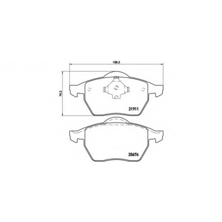 Σετ Τακάκια BREMBO P85035