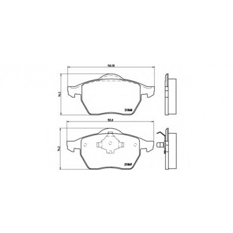 Σετ Τακάκια BREMBO P85039
