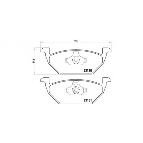 Σετ Τακάκια BREMBO P85041