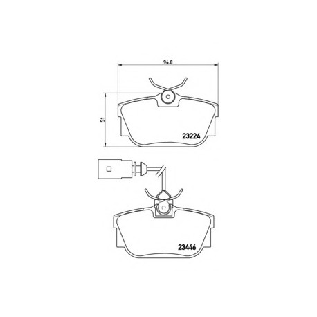 Σετ Τακάκια BREMBO P85046