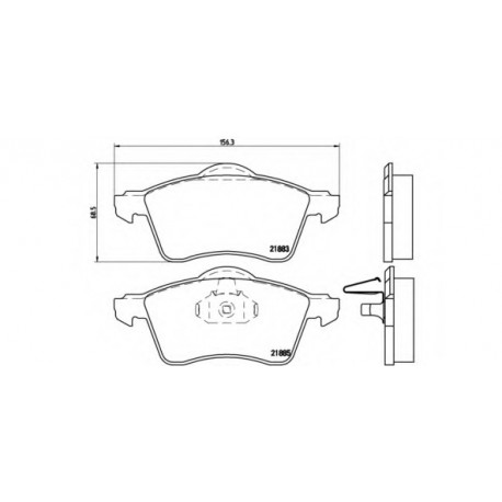 Σετ Τακάκια BREMBO P85047