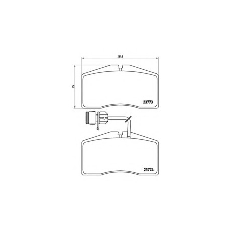 Σετ Τακάκια BREMBO P85053