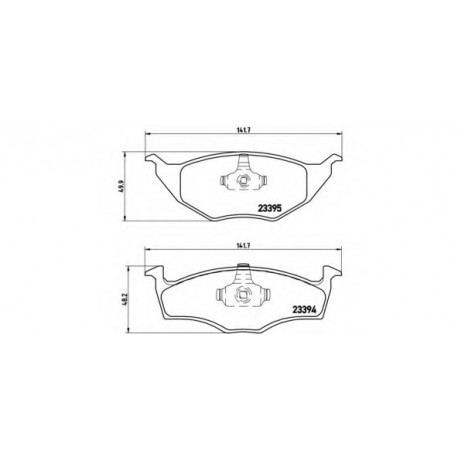 Σετ Τακάκια BREMBO P85055