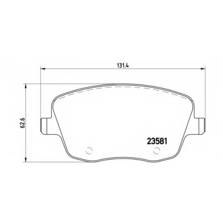 Σετ Τακάκια BREMBO P85057