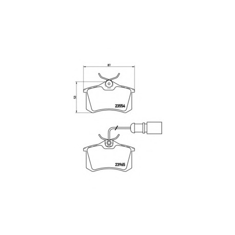 Σετ Τακάκια BREMBO P85058