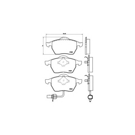 Σετ Τακάκια BREMBO P85060
