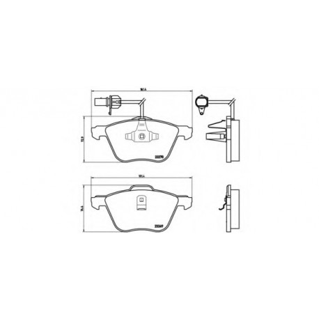 Σετ Τακάκια BREMBO P85061