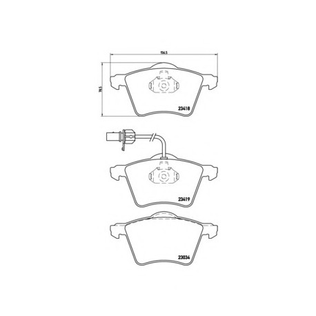 Σετ Τακάκια BREMBO P85062