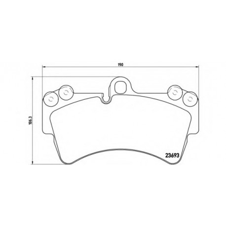 Σετ Τακάκια BREMBO P85065