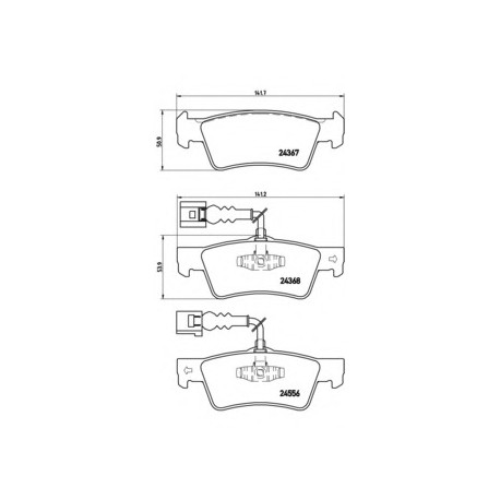 Σετ Τακάκια BREMBO P85068