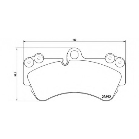 Σετ Τακάκια BREMBO P85069