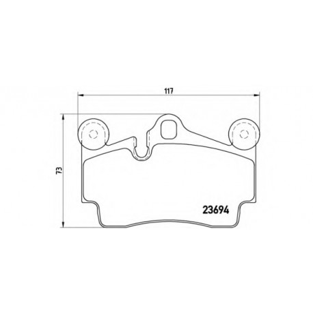 Σετ Τακάκια BREMBO P85070