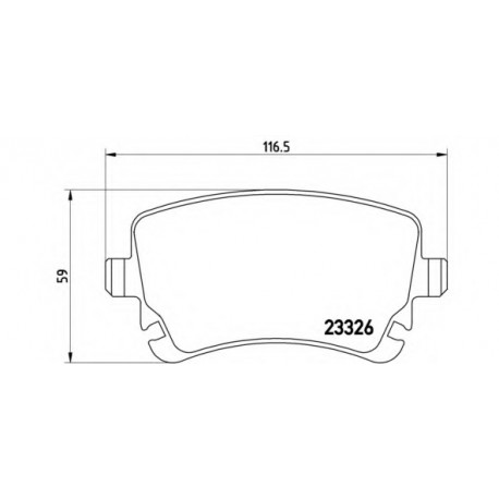 Σετ Τακάκια BREMBO P85076
