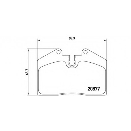 Σετ Τακάκια BREMBO P85094