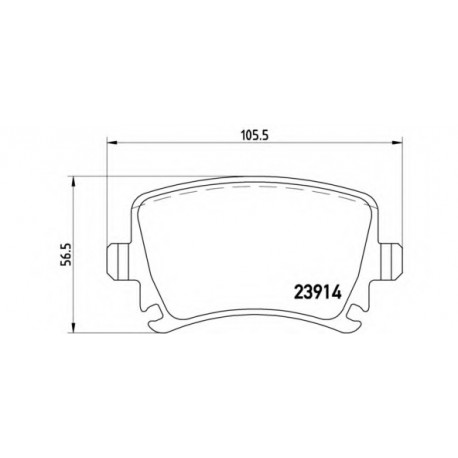 Σετ Τακάκια BREMBO P85095