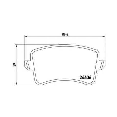Σετ Τακάκια BREMBO P85100