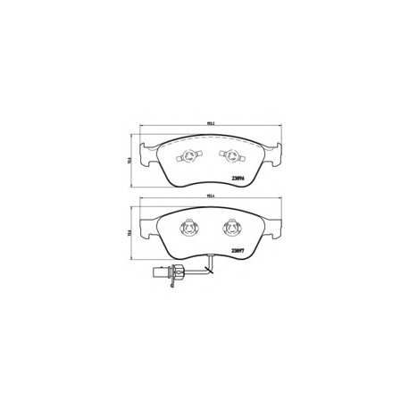 Σετ Τακάκια BREMBO P85102