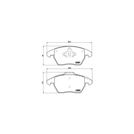 Σετ Τακάκια BREMBO P85105