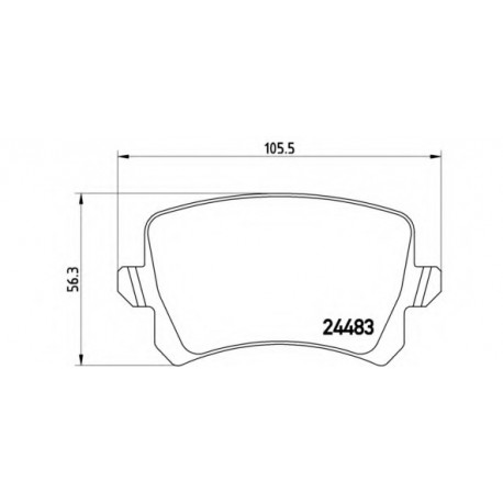 Σετ Τακάκια BREMBO P85109