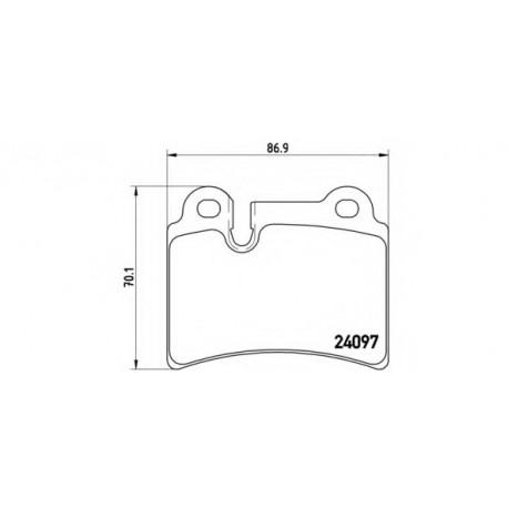 Σετ Τακάκια BREMBO P85111