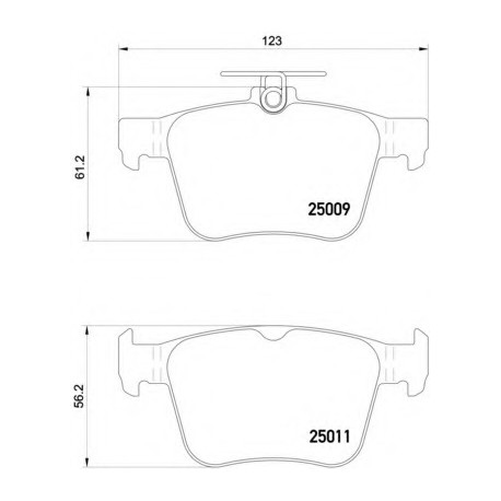 Σετ Τακάκια BREMBO P85124