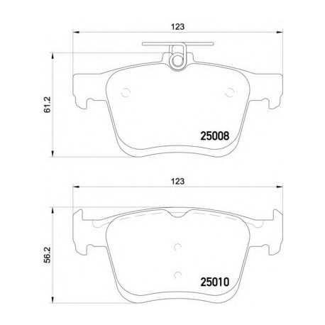 Σετ Τακάκια BREMBO P85125