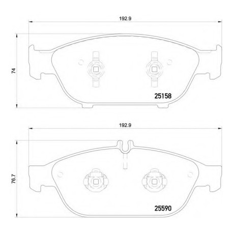 Σετ Τακάκια BREMBO P85127