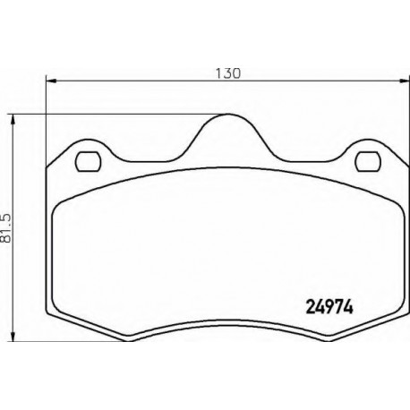 Σετ Τακάκια BREMBO P85134