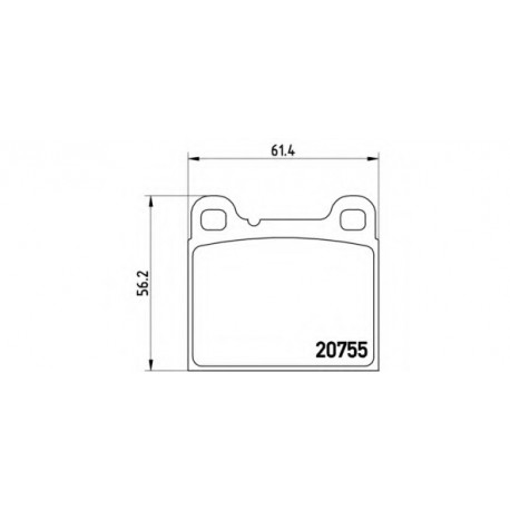 Σετ Τακάκια BREMBO P86002