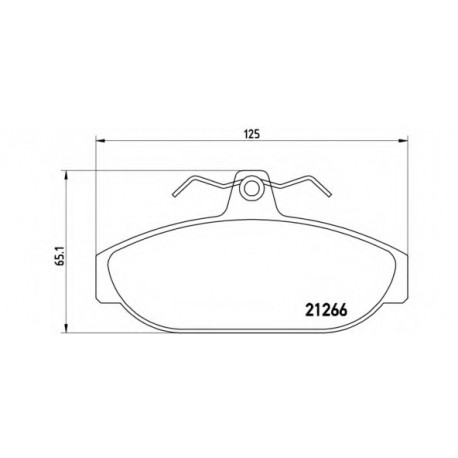 Σετ Τακάκια BREMBO P86005