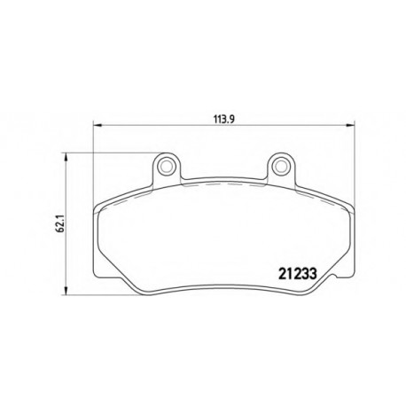 Σετ Τακάκια BREMBO P86006