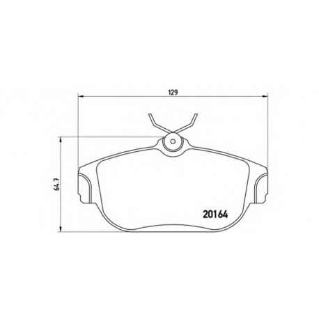 Σετ Τακάκια BREMBO P86007