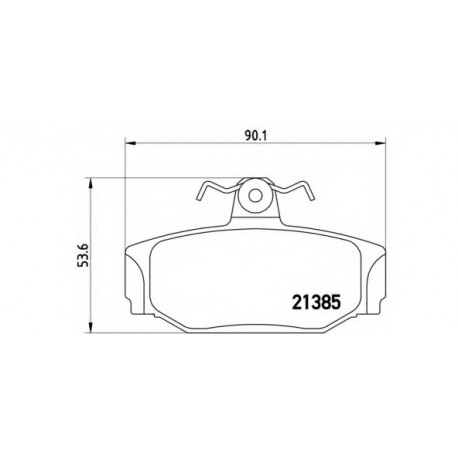 Σετ Τακάκια BREMBO P86009