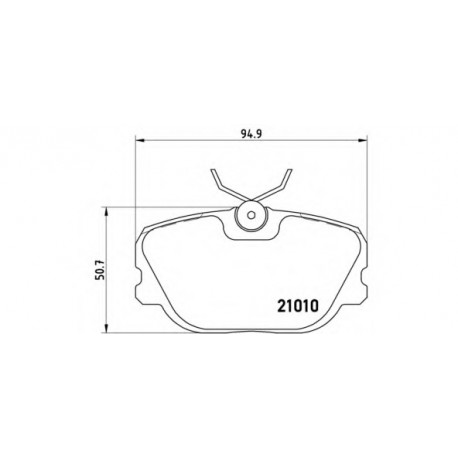 Σετ Τακάκια BREMBO P86011