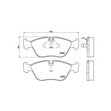 Σετ Τακάκια BREMBO P86013