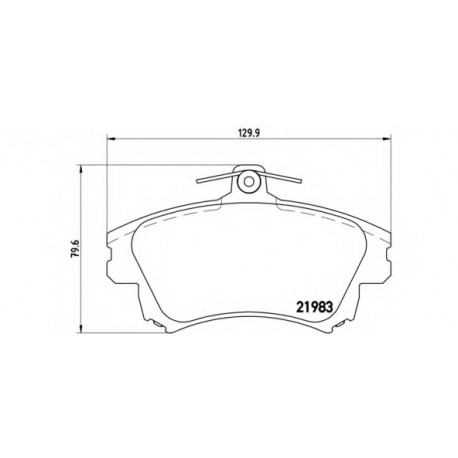Σετ Τακάκια BREMBO P86017