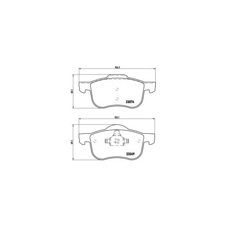 Σετ Τακάκια BREMBO P86020